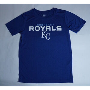 Kansas City Royals MLB womens tee t-shirt blue top Team Athletics Genuine Large